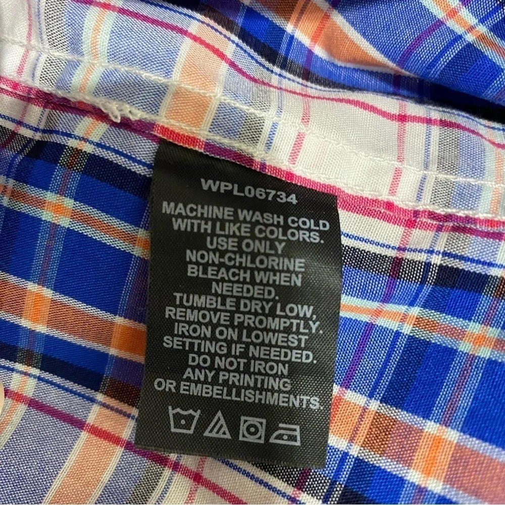 Nautica Boys Plaid Long Sleeve Button Down